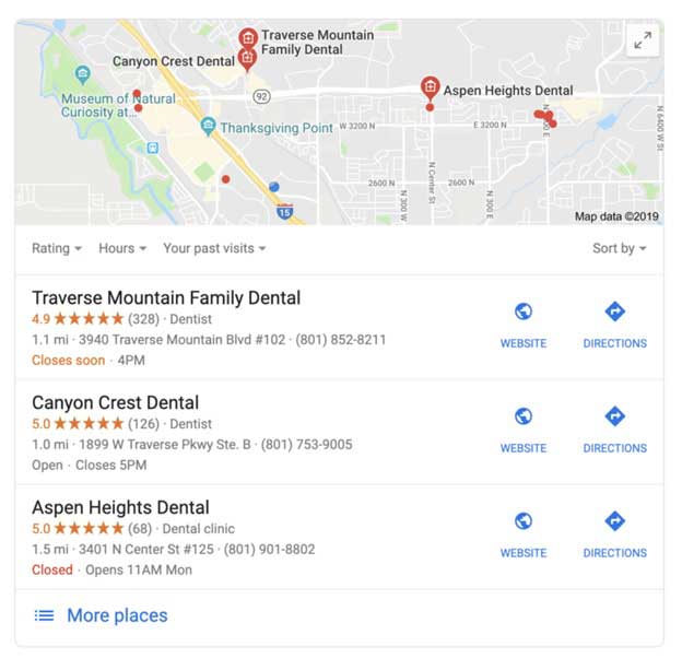 google map place